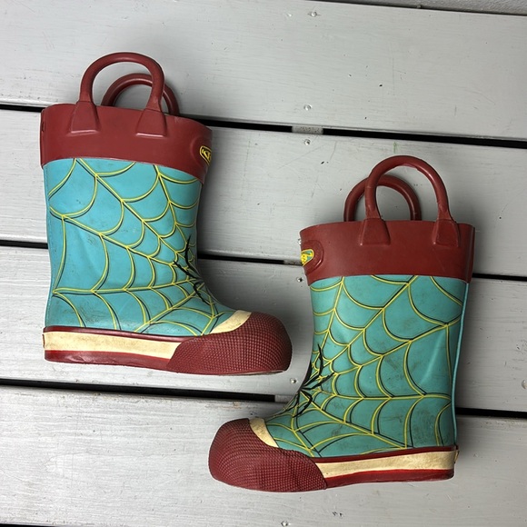 Keen Spider Pull On Waterproof Rain Boots Size 6 - Picture 3 of 7